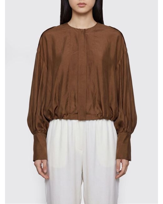 Thelatest Brown Diana Muslin Shirt