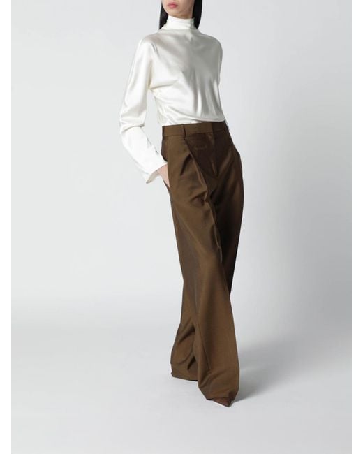 Rohe Brown Virgin Wool Trousers