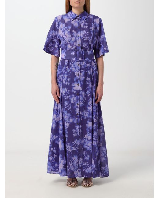 Erika Cavallini Semi Couture Purple Dress
