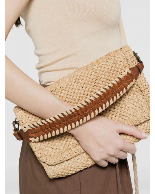 IBELIV Natural Opera Raffia Bag