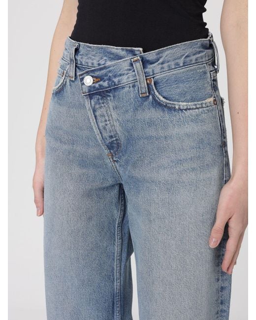 Vaqueros Baggy De Denim Agolde de color Blue