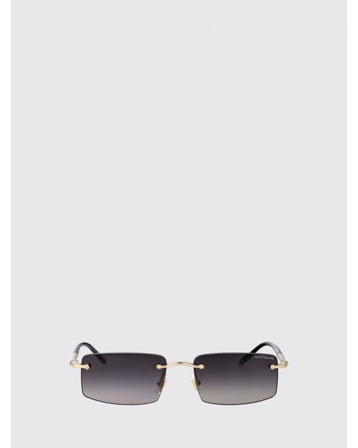 Montblanc White Mb0443S Metal And Acetate Sunglasses for men