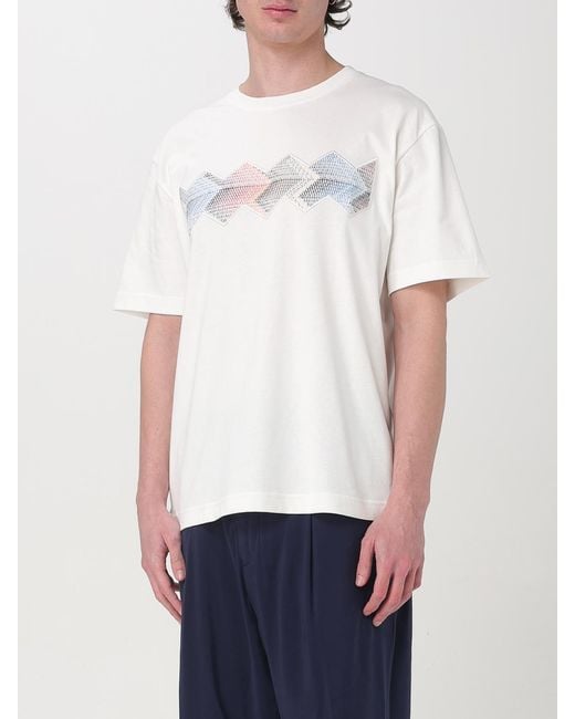 Missoni White Short Sleeve Graphic Tee for men