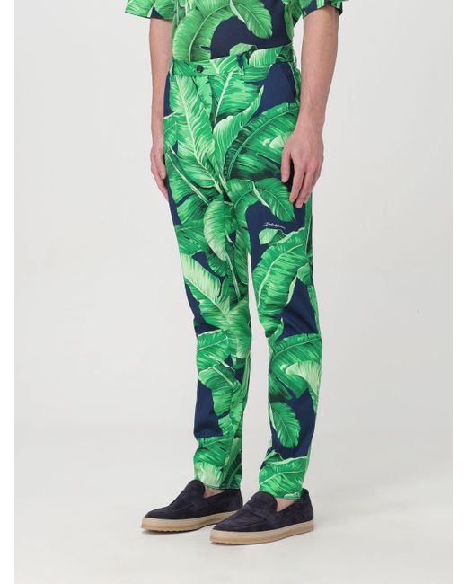 Pantalone di Dolce & Gabbana in Green da Uomo