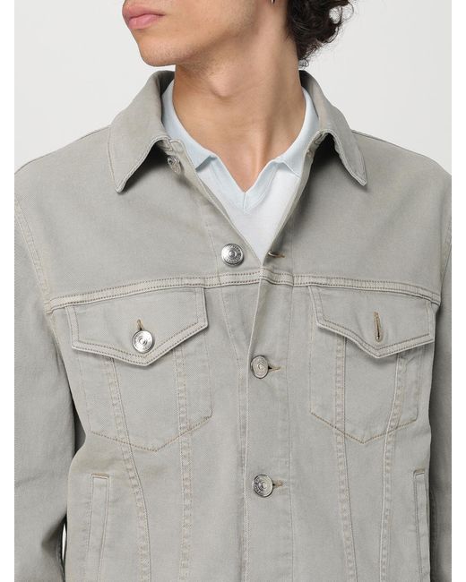 Brunello Cucinelli Gray Denim Jacket Classic Style for men