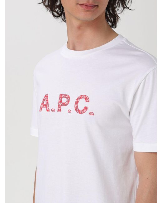 A.P.C. T-shirt in White für Herren