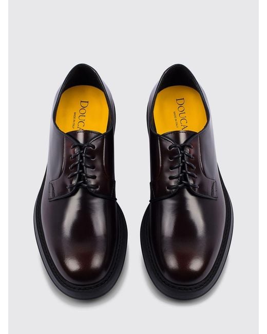 Doucal's White Brogue Shoes for men