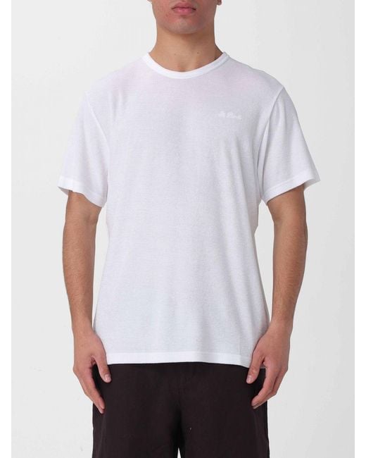 Mc2 Saint Barth White Basic Cotton T-Shirt for men