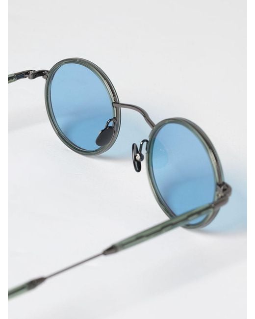 Moscot Blue Cosnic Sun Metal And Acetate Sunglasses for men