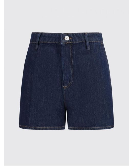 7 For All Mankind Blue Denim Shorts