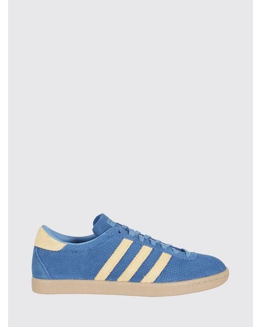 Adidas Originals Blue Tobacco Perforated Suede Sneakers for men