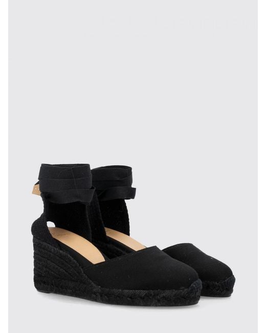 Castaner Black Carnia Wedges
