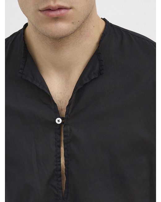 Paura Blue Basic Cotton Shirt for men