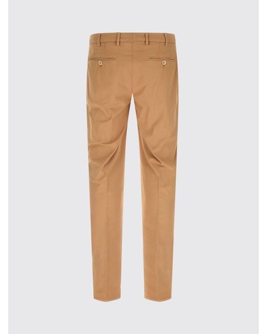 Brunello Cucinelli Natural Cotton Chino Trousers for men