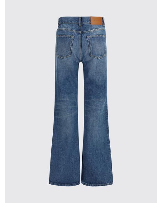 Chloé Blue Chlo&Eacute Flared Cotton Denim Jeans