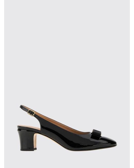 Ferragamo Black High Heel Shoes