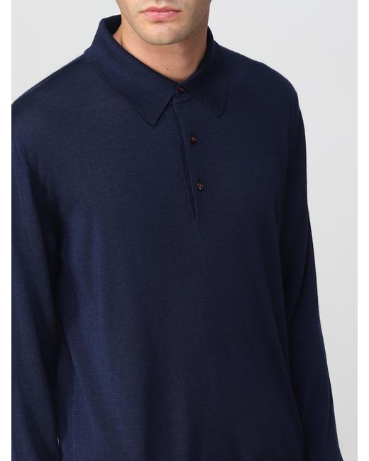Kiton Blue Polo Shirt for men