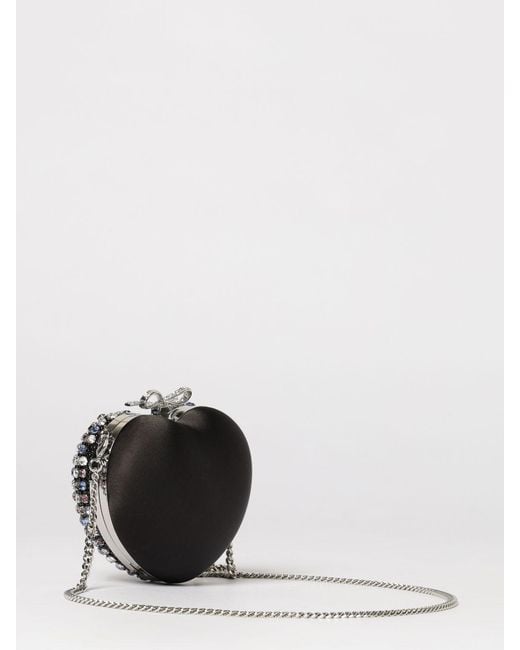 Self-Portrait Metallic All-Over Rhinestone Clutch