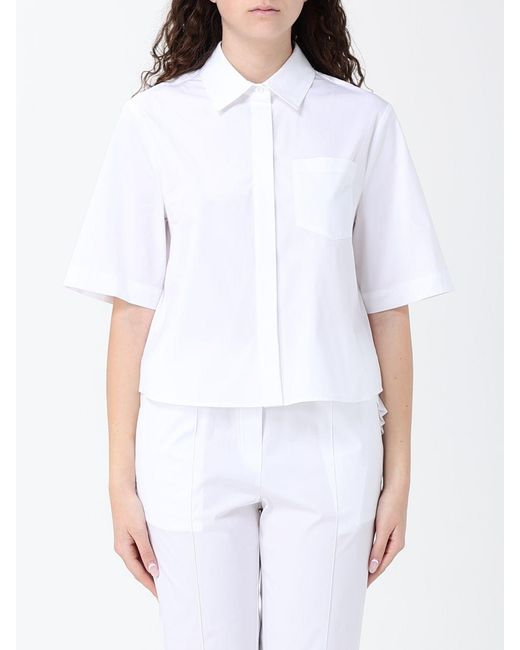 Semicouture White Casual Cotton Shirt