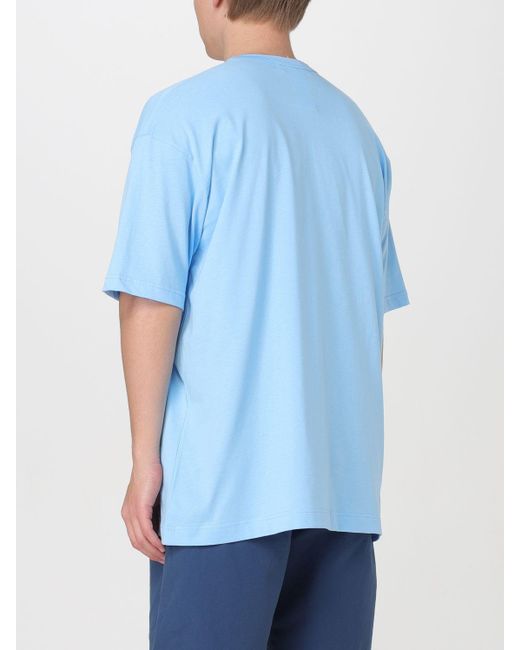 T-shirt Comme Des Garçons in cotone con logo di Comme des Garçons in Blue da Uomo