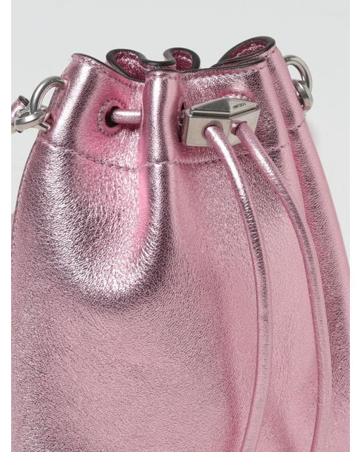 Mini bolso Jimmy Choo de color Pink