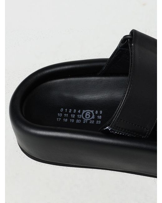Sandales à enfiler noires à plateforme MM6 by Maison Martin Margiela pour homme en coloris Black