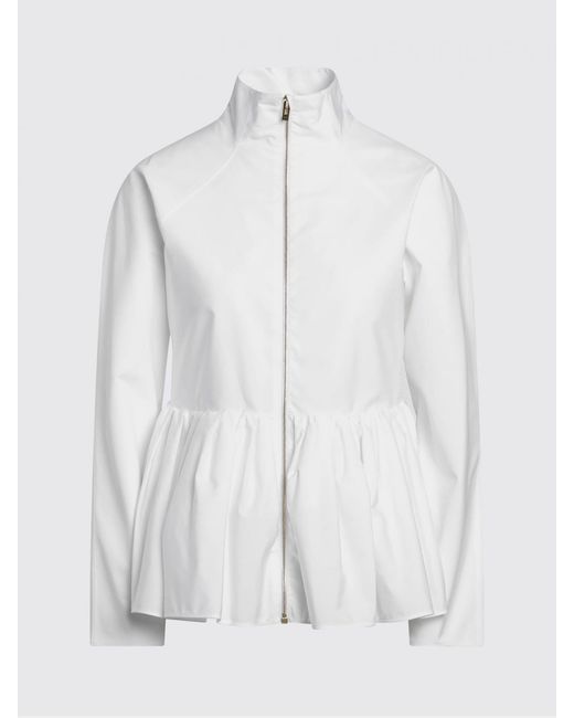 Alaïa White Cotton Poplin Jacket