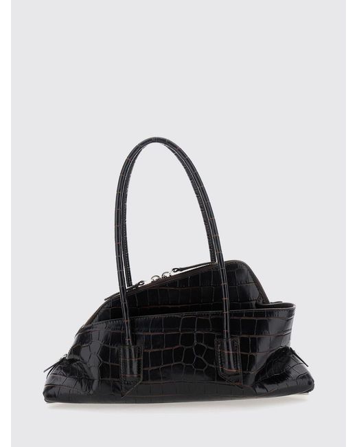 The Attico Black La Passeggiata Small Shoulder Bag