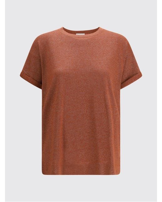 Brunello Cucinelli Red Nylon T-Shirt