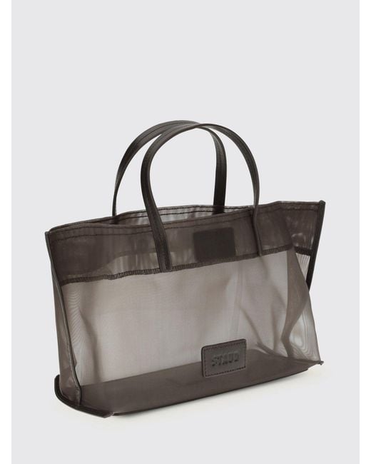 Staud Gray Christos Mini Mesh Nylon Bag