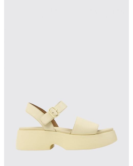 Camper Natural Tasha Leather Sandals
