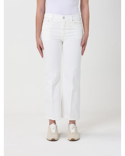 Totême White Cropped Fit Denim Jeans