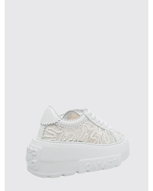 Casadei White Nexus Platform Sneakers