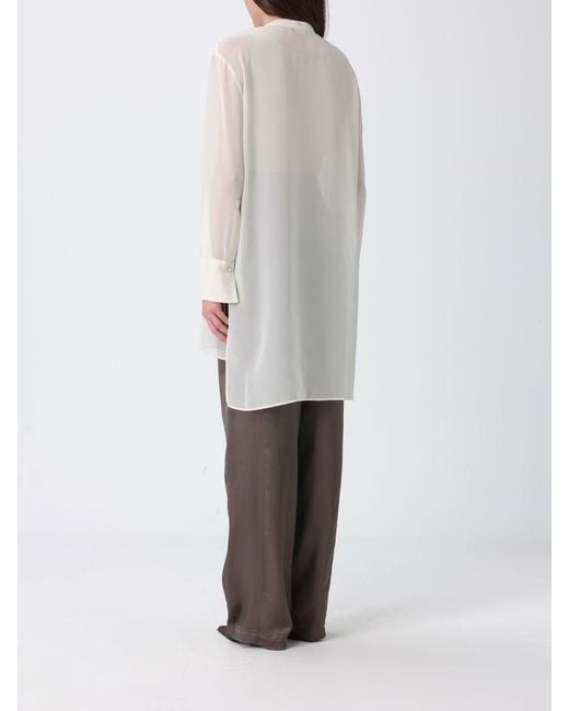 Emporio Armani White Chiffon Shirt