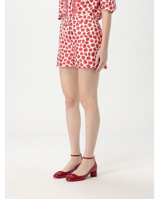 Short Shorts Versace de color Red
