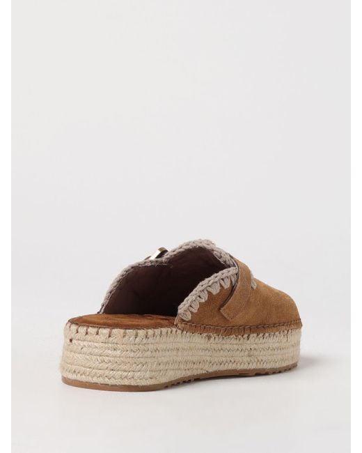 Mou Brown Keilabsatz Schuhe Damen