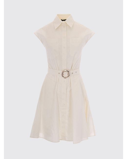 Liu Jo White Cotton Shirt Dress
