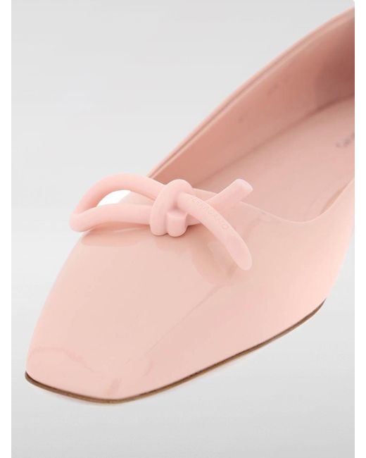 Ferragamo Pink Flache sandalen