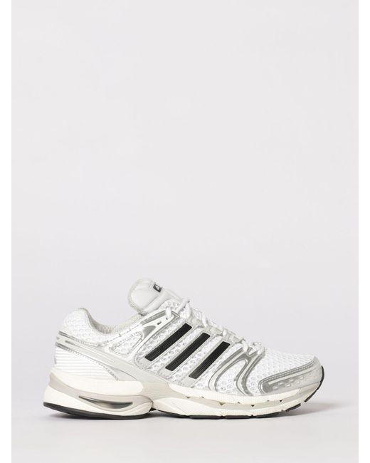 Adidas Originals White Adistar Control 5 Mesh And Laminated Rubber Sneakers for men