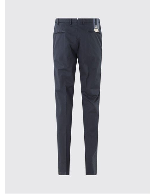 Santaniello Blue Gabardine Chino Trousers for men