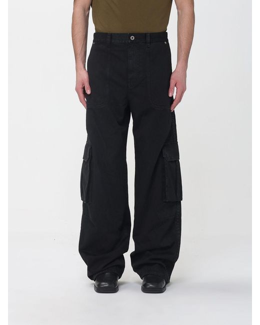 Loewe Black Cotton Cargo Trousers for men