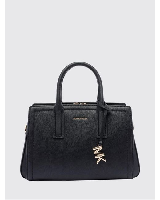 Michael Kors Black Laila Grained Leather Bag