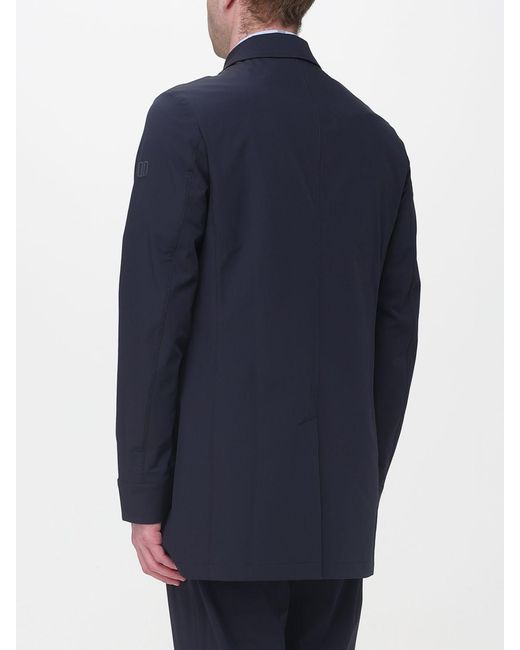 DUNO Blue Technical Fabric Waterproof Jacket for men