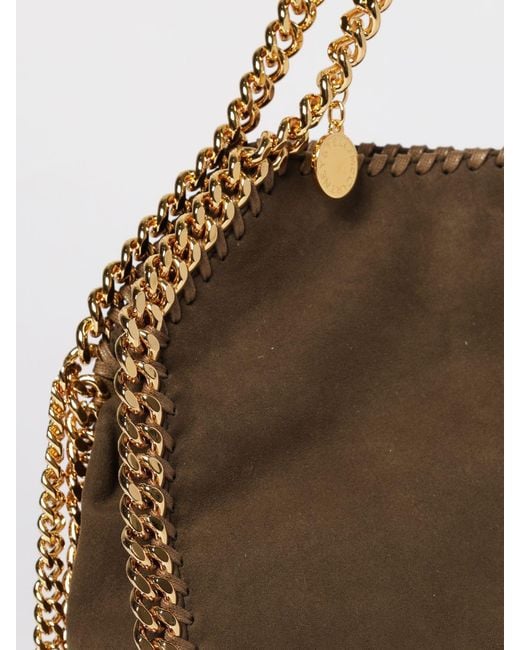 Stella McCartney Brown Falabella Synthetic Suede Mini Tote Bag