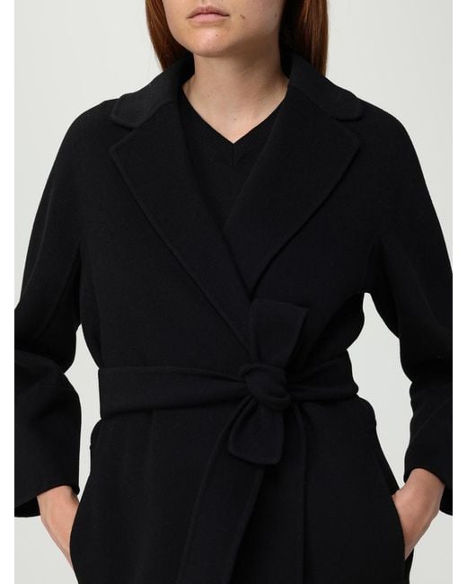 Max Mara Blue Virgin Wool Coat