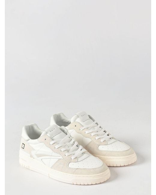 Date Natural Torneo Pure Basic Leather Sneakers for men