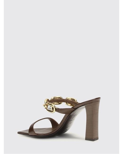 Giuseppe Zanotti White Muse Chain-Embellished Sandals