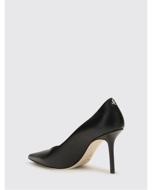 Jimmy Choo Black Love Smooth Calfskin Pumps With Stiletto Heel