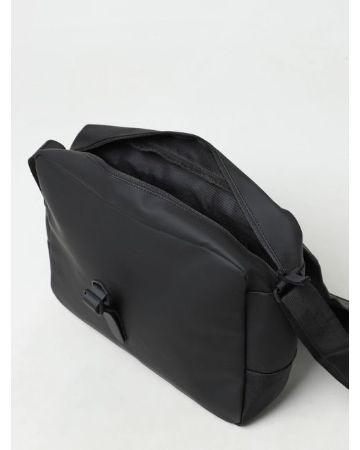 Rains Black Shoulder Bag for men