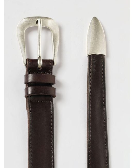 Orciani White Leather Belt